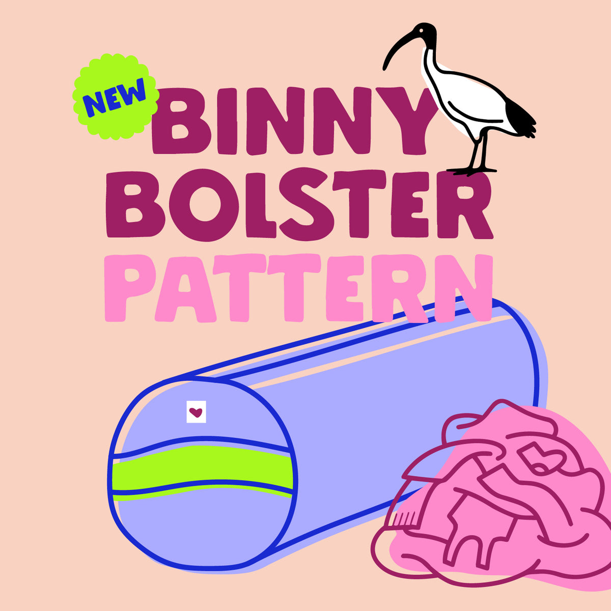 Binny Bolster | Sewing Pattern by KATM ~ Digital PDF Pattern – KYLIE ...